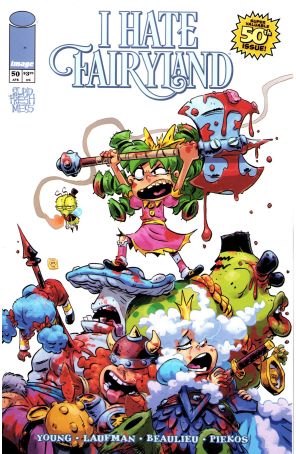 I Hate Fairyland (2nd Series) 50A published by Image with cover art by Derek Laufman