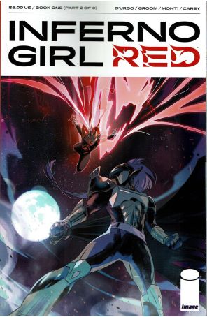 Inferno Girl Red: Book One 2A published by Image with cover art by Valeria Favoccia