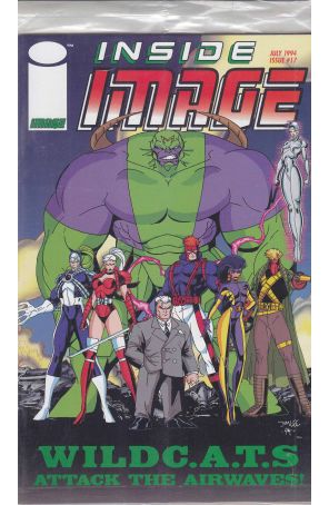 Inside Image 17 (with card) published by Image with cover art by Jim Lee