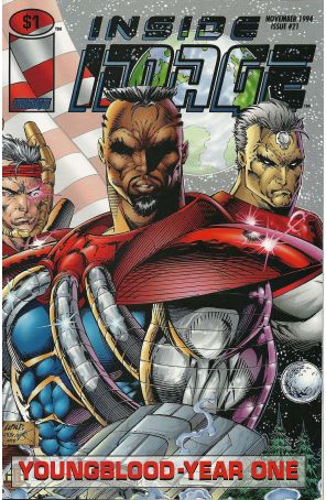 Inside Image 21 published by Image with cover art by Rob Liefeld