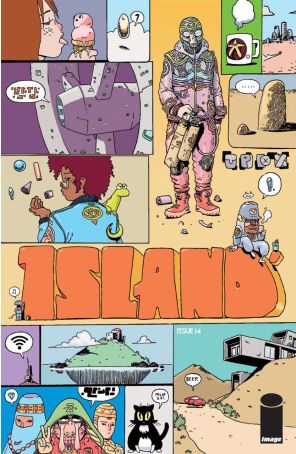 Island (Image) 14 published by Image with cover art by Alchemichael
