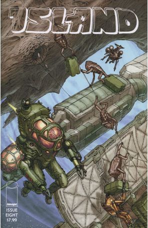 Island (Image) 8 published by Image with cover art by Simon Roy