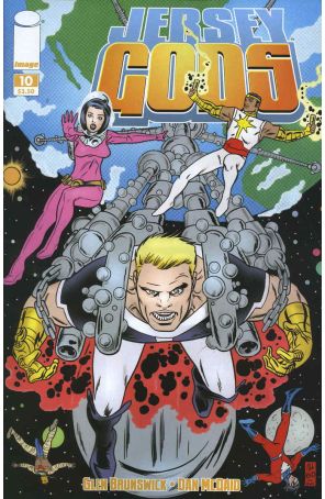 Jersey Gods 10 published by Image with cover art by Mike Allred