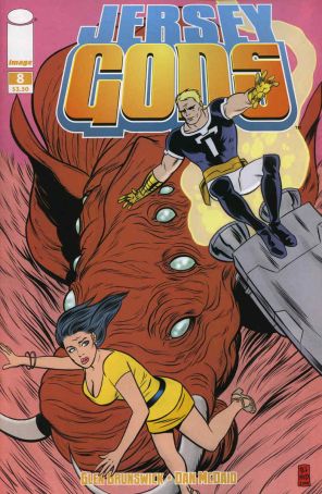 Jersey Gods 8 published by Image with cover art by Mike Allred