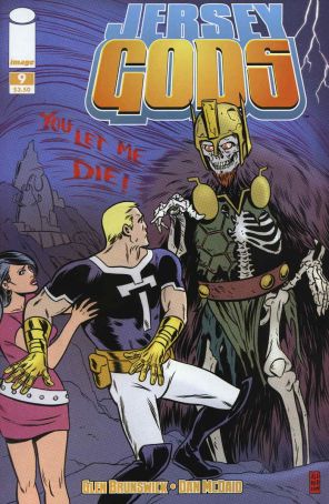 Jersey Gods 9 published by Image with cover art by Mike Allred