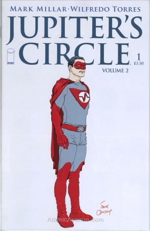 Jupiter's Circle (Vol. 2) 1B published by Image with cover art by Frank Quitely