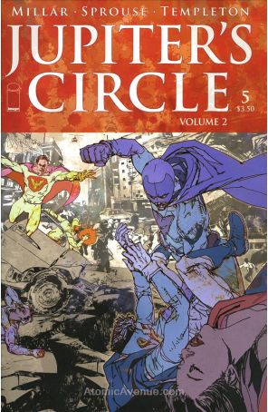 Jupiter's Circle (Vol. 2) 5A published by Image with cover art by Bill Seinkiewicz