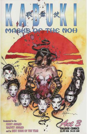 Kabuki: Masks of the Noh 3 published by Caliber with cover art by David Mack