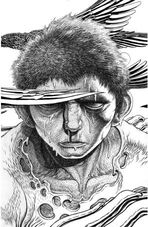 The Karman Blade 1C published by Image with cover art by Ian Bertram, Matt Hollingsworth