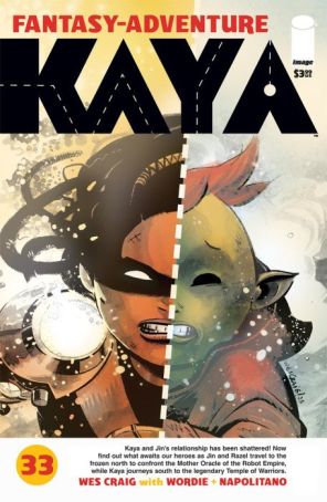 Kaya 33A published by Image with cover art by Wesley Craig