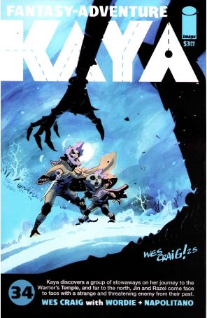 Kaya 34A published by Image with cover art by Wesley Craig