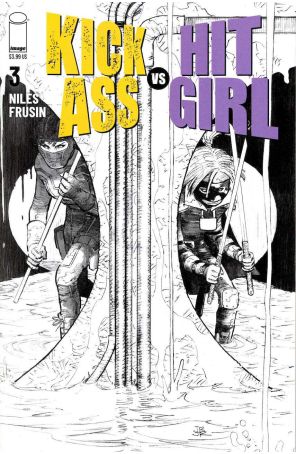 Kick-Ass vs. Hit-Girl 3B published by Image with cover art by John Romita Jr.
