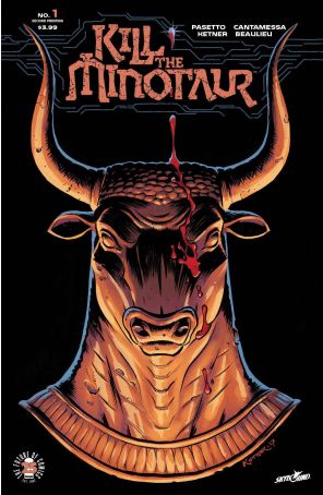 Kill the Minotaur 1 (2nd) published by Image with cover art by Lukas Ketner