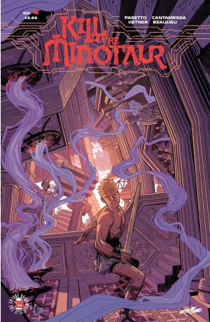 Kill the Minotaur 4A published by Image with cover art by Lukas Ketner
