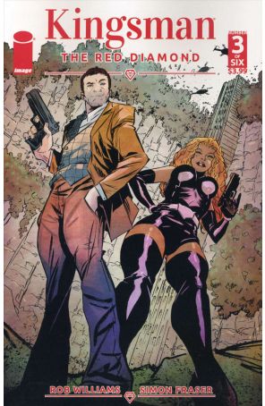 Kingsman: The Red Diamond 3A published by Image with cover art by Sanford Greene