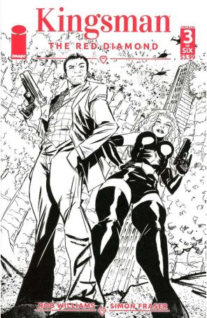 Kingsman: The Red Diamond 3B published by Image with cover art by Sanford Greene