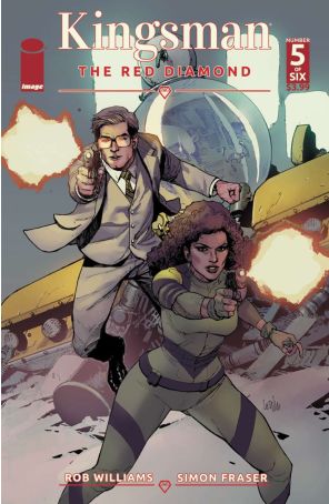 Kingsman: The Red Diamond 5A published by Image with cover art by Leinil Yu