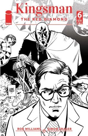 Kingsman: The Red Diamond 6B published by Image with cover art by Goran Parlov