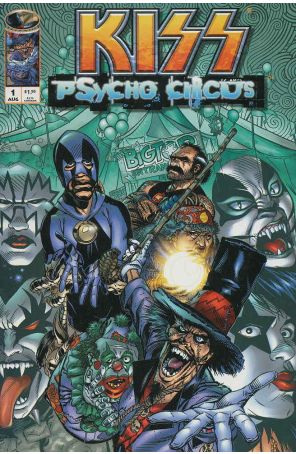 Kiss: Psycho Circus 1 published by Image with cover art by Michael Golden