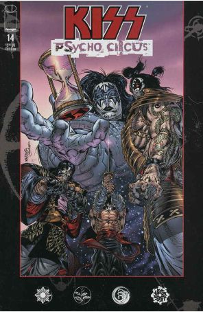Kiss: Psycho Circus 14 published by Image with cover art by Angel Medina