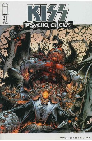 Kiss: Psycho Circus 21 published by Image with cover art by Angel Medina