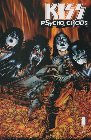 Kiss: Psycho Circus 3 published by Image with cover art by Michael Golden