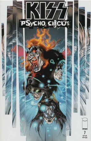 Kiss: Psycho Circus 7 published by Image with cover art by Angel Medina