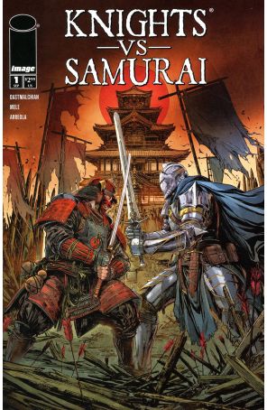 Knights Vs. Samurai 1A published by Image with cover art by Raymond Gay