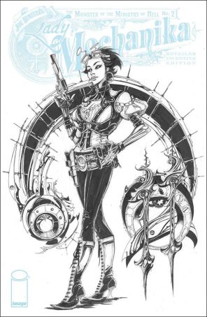 Lady Mechanika: The Monster of the Ministry of Hell 2C published by Image with cover art by Joe Benitez