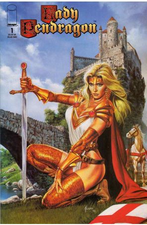 Lady Pendragon (Vol. 2) 1A published by Image with cover art by Joe Jusko