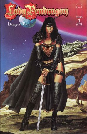 Lady Pendragon (Vol. 3) 1C published by Image with cover art by Joe Jusko