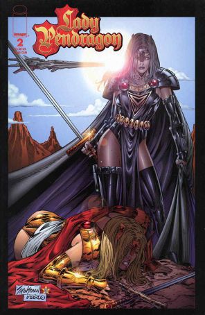 Lady Pendragon (Vol. 3) 2A published by Image with cover art by John Stinsman