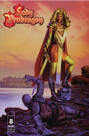 Lady Pendragon (Vol. 3) 8 published by Image with cover art by Joe Jusko