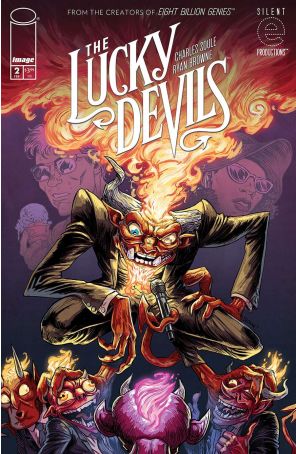Lucky Devils 2A published by Image with cover art by Ryan Browne