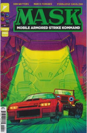 M.A.S.K. (Skybound) 4A published by Image with cover art by Simon “Pye” Parr