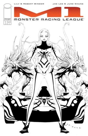 M1: Monster Racing League 1E published by Image with cover art by Jae Lee