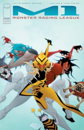 M1: Monster Racing League 4A published by Image with cover art by Jae Lee