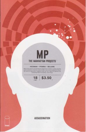 The Manhattan Projects 18 published by Image with cover art by Nick Pitarra
