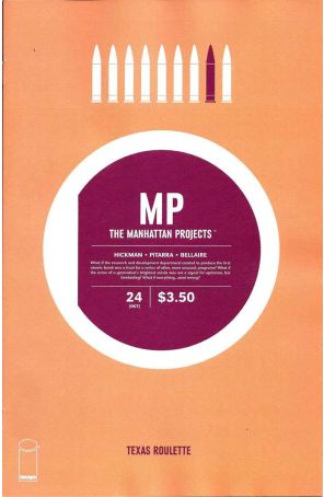 The Manhattan Projects 24 published by Image with cover art by Nick Pitarra
