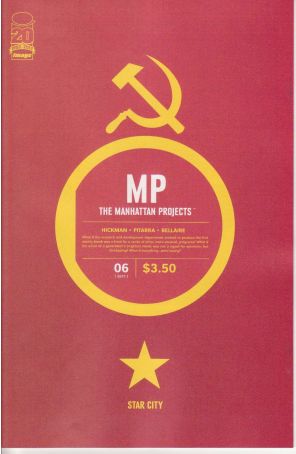 The Manhattan Projects 6 published by Image with cover art by Viktor Kalvachev