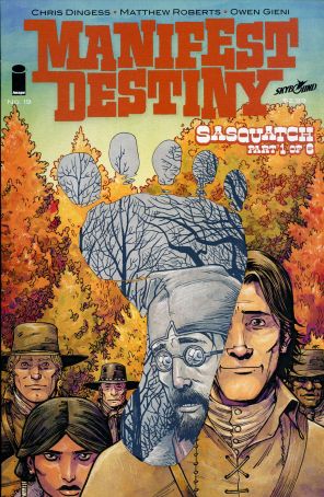 Manifest Destiny 19A published by Image with cover art by Matthew Roberts, Tony Akins, and Owen Gieni