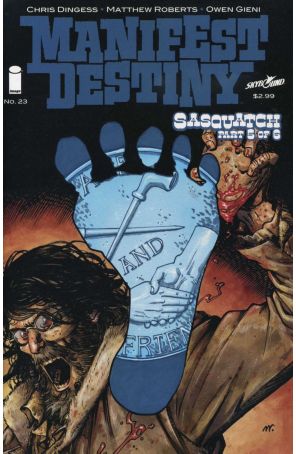 Manifest Destiny 23 published by Image with cover art by Matthew Roberts