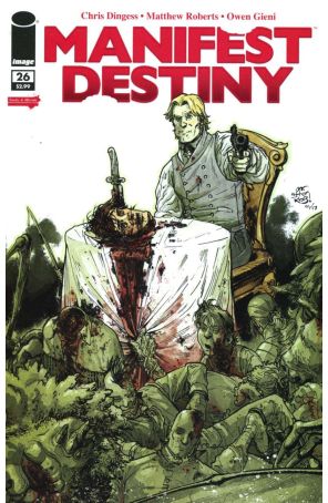 Manifest Destiny 26A published by Image with cover art by Matthew Roberts and Owen Gieni