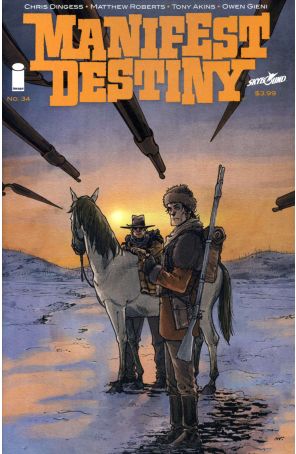 Manifest Destiny 34 published by Image with cover art by Matthew Roberts