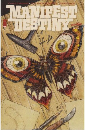 Manifest Destiny 9 published by Image with cover art by Matthew Roberts