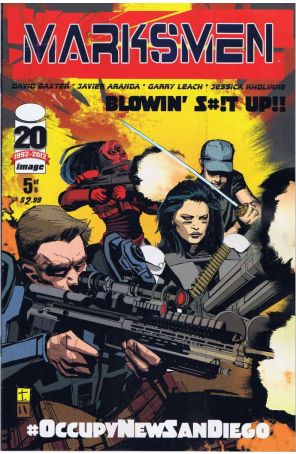 Marksmen 5 published by Image with cover art by Tomm Coker and Daniel Freedman
