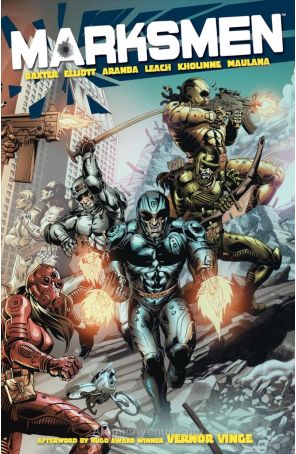 Marksmen TPB 1 published by Image with cover art by Tomm Coker