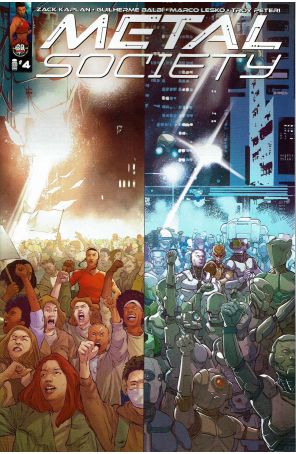Metal Society 4A published by Image with cover art by Guilherme Balbi