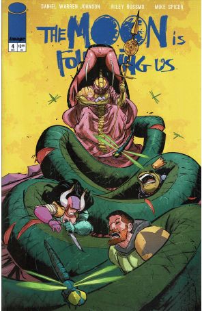The Moon is Following Us 4A published by Image with cover art by Riley Rossmo