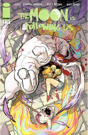 The Moon is Following Us 9A published by Image with cover art by Riley Rossmo